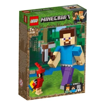 Lego set Minecraft Steve bigfig with parrot LE21148-3 Lego set Minecraft Steve bigfig with parrot LE21148-3
